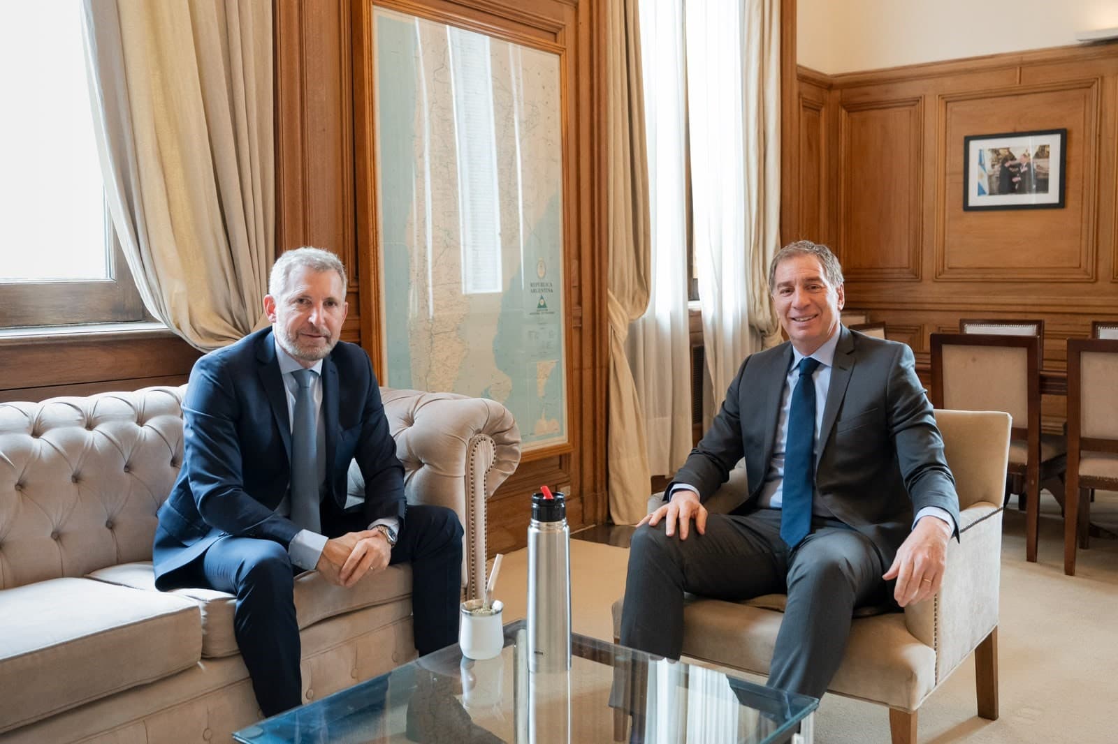 Frigerio se reunió con Santilli por el Presupuesto 2027 y obras clave para Entre Ríos - imagen del Gobierno de Entre Rios