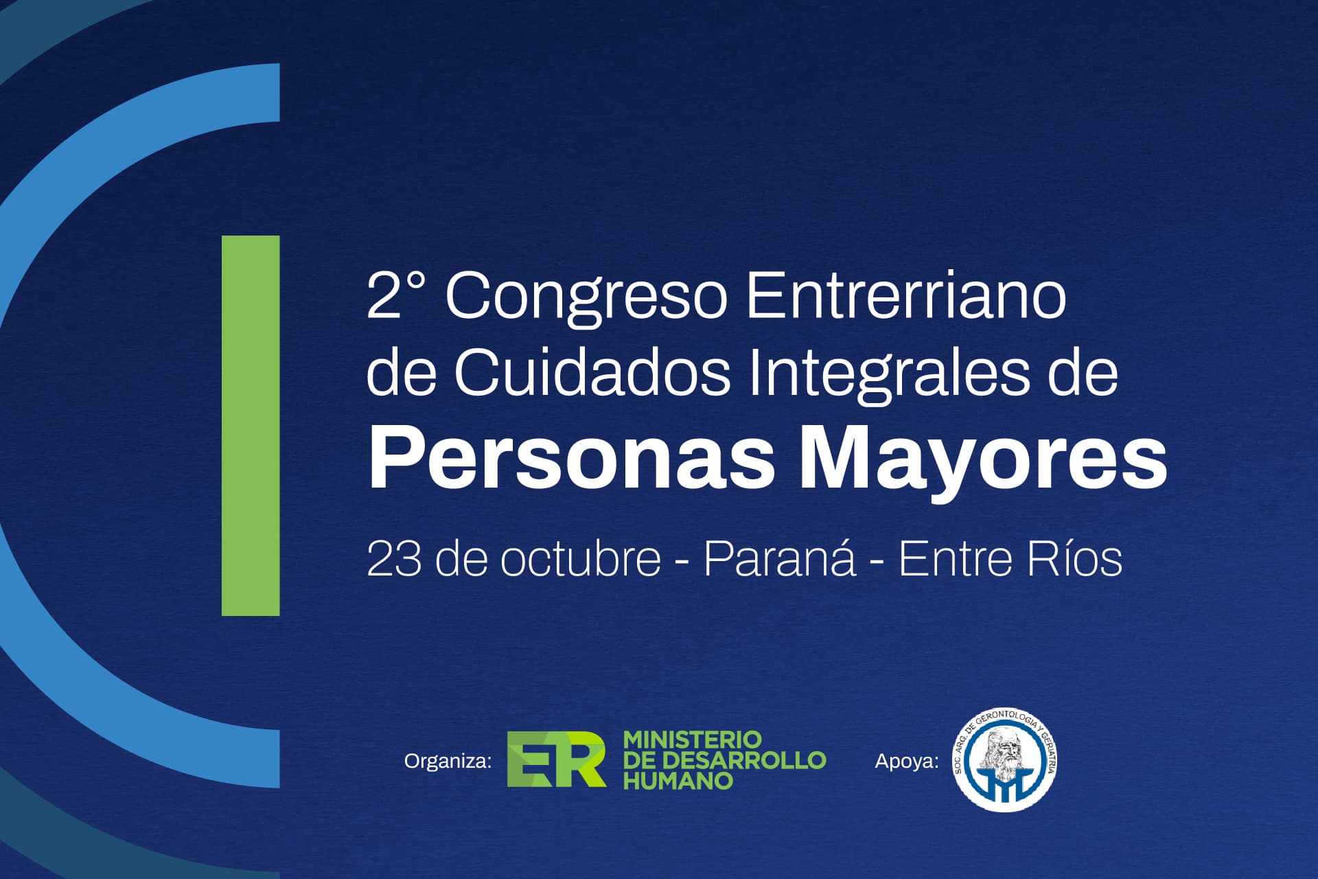 El Gobierno de Entre Ríos convoca a participar del II Congreso de Cuidados Integrales de Personas Mayores - imagen del Gobierno de Entre Rios