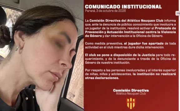 Paraná: Club Neuquen apartó a un jugador tras una denuncia por violencia de género - imagen de origen