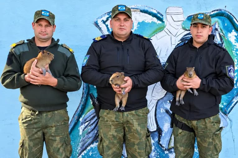 Rescataron a tres carpinchos recién nacidos que eran ofrecidos por WhatsApp: pedían $20.000 por cada uno - imagen de origen