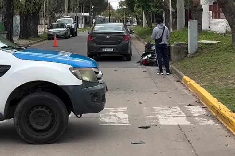 Motociclista sufrió fracturas tras un choque en Paraná.