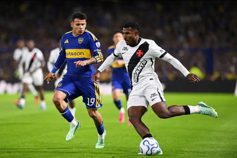 Boca perdió ante Vasco da Gama y deberá remontar en Brasil.